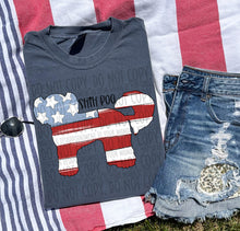 Load image into Gallery viewer, Patriotic Dog Designs Black Text SWD MAY DROPDOWN TRANSFER