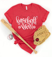 Load image into Gallery viewer, Baseball Or Softball Mom Color Script Dropdown TRANSFER CRC JAN 26