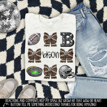 Load image into Gallery viewer, Rhinestone Bow Mascot Collage DROPDOWN TRANSFER