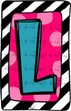 Load image into Gallery viewer, Valentines Box Letter Name CUSTOMIZED DTF Transfer