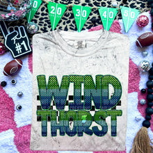 Load image into Gallery viewer, Blue Green Electric Check Mascot Dropdown TRANSFER CAP MAR