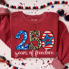 Load image into Gallery viewer, 250 Years Of Freedom Doodle Blue Star BW DROPDOWN TRANSFER SDD APR 26