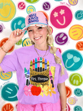 Load image into Gallery viewer, Patterned Crayon Box Apple Floral Customized DROPDOWN DTF TRANSFER TCC JUNE 26