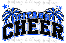 Load image into Gallery viewer, Cheer Glitter Poms Mascots TRANSFER CYBER JUNE 26