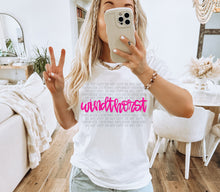 Load image into Gallery viewer, Pink Handlettering Mascot Dropdown TRANSFER CAP FEB 25