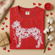 Load image into Gallery viewer, Valentine Red Floral Dog Breed Option DROPDOWN TRANSFER SWD DEC 25