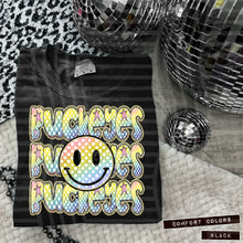 Load image into Gallery viewer, Rainbow Checker Happy Stacked Mascots Dropdown TRANSFER CAP JUNE 25