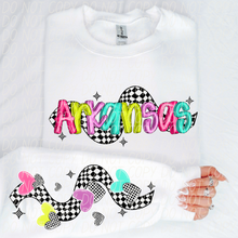 Load image into Gallery viewer, Bright Checkered States(All 50 states available) DTF TRANSFER