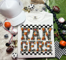 Load image into Gallery viewer, Basketball Faux Embroidery Checkered Mascots DROPDOWN TRANSFER CAP