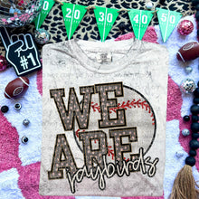 Load image into Gallery viewer, We Are Faux Embroidery Glitter Baseball Mascot TRANSFER CAP JAN
