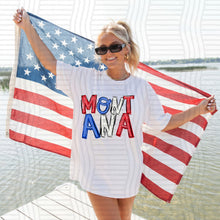 Load image into Gallery viewer, RWB Messy States (all 50 states available) TRANSFER CAP JUNE 26