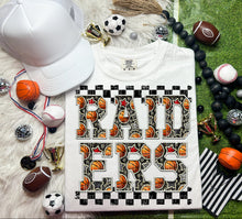 Load image into Gallery viewer, Basketball Faux Embroidery Checkered Mascots DROPDOWN TRANSFER CAP