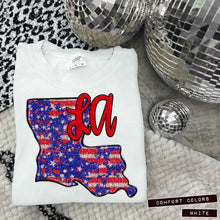 Load image into Gallery viewer, RWB Glitter States (all 50 states available) TRANSFER CAP APR