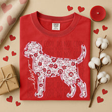 Load image into Gallery viewer, Valentine Red Floral Dog Breed Option DROPDOWN TRANSFER SWD DEC 25
