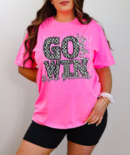 Load image into Gallery viewer, Go Fight Win Checkered Rhinestone Mascots DROPDOWN TRANSFER FDC 24