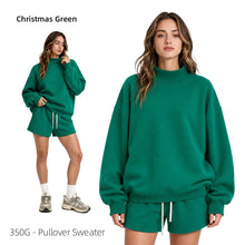 Load image into Gallery viewer, Women’s Blank Mock Neck Pullover & Short Set 12 Colors