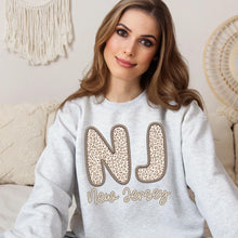 Load image into Gallery viewer, Bubble Tan Leopard Faux Embroidery States DTF TRANSFER
