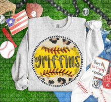 Load image into Gallery viewer, Leopard Softball Background Mascot Dropdown TRANSFER CAP FEB