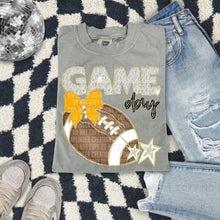 Load image into Gallery viewer, Dalmatian Game Day Football With Bow DROPDOWN TRANSFER CAP FEB