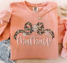 Load image into Gallery viewer, Leopard Bow Floral Name TRANSFER BIA JAN