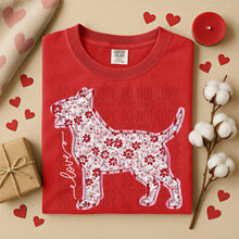 Load image into Gallery viewer, Valentine Red Floral Dog Breed Option DROPDOWN TRANSFER SWD DEC 25