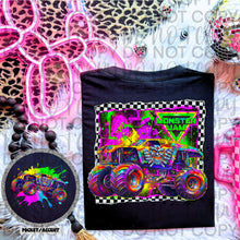 Load image into Gallery viewer, Monster J Neon Truck DROPDOWN With Pocket TRANSFER SWEET STAR FEB 26