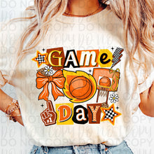 Load image into Gallery viewer, Game Day Basketball Collage Bow TRANSFER UAC JAN 26