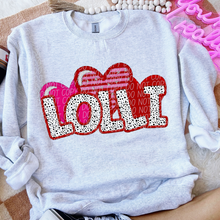 Load image into Gallery viewer, Valentines Names Heart Trio Faux Embroidery DROPDOWN TRANSFER CSD JAN 26