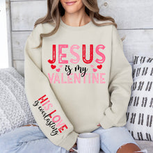Load image into Gallery viewer, Jesus Is My Valentine Pink Red Blk SLEEVE OPTION TRANSFER DWS