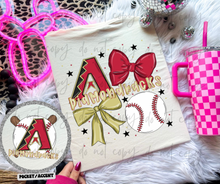 Load image into Gallery viewer, Baseball Team Hand Drawn Collage With Pocket Dropdown TRANSFER MWG 25