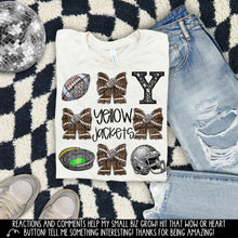 Load image into Gallery viewer, Rhinestone Bow Mascot Collage DROPDOWN TRANSFER