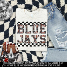 Load image into Gallery viewer, Football Faux Embroidery Checkered Mascots DROPDOWN TRANSFER CAP 24