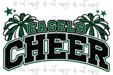 Load image into Gallery viewer, Cheer Glitter Poms Mascots TRANSFER CYBER JUNE 26