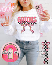 Load image into Gallery viewer, Sweet Bow Checkered Mascots With SLEEVE OPTION TRANSFER CAP JAN