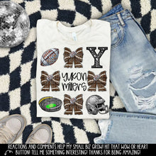 Load image into Gallery viewer, Rhinestone Bow Mascot Collage DROPDOWN TRANSFER