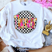 Load image into Gallery viewer, Preppy Checkered Mascot Dropdown TRANSFER SWD TEMP