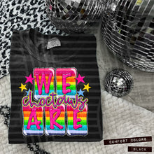 Load image into Gallery viewer, We Are Rainbow Stripes Mascot Dropdown TRANSFER CAP MAY