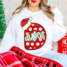 Load image into Gallery viewer, Dotted Letter Santa Hat Mascot DROPDOWN TRANSFER CSD