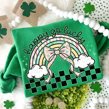 Load image into Gallery viewer, Happy Go Lucky Rainbow Bow TRANSFER DWS JAN 26