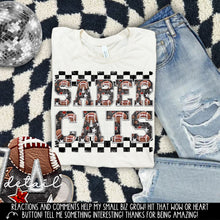 Load image into Gallery viewer, Football Faux Embroidery Checkered Mascots DROPDOWN TRANSFER CAP 24