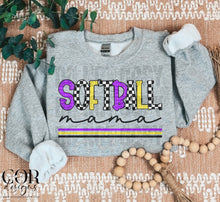 Load image into Gallery viewer, Softball Mama Checkered Color Dropdown TRANSFER FEB COR