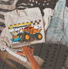 Load image into Gallery viewer, Monster J Trucks Checkered DROPDOWN TRANSFER TGG MAR