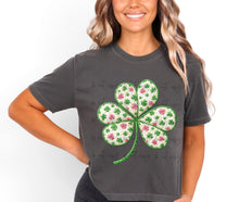 Load image into Gallery viewer, Shamrock Pink Faux Chenille TRANSFER ET JAN 26