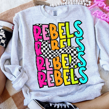 Load image into Gallery viewer, 80’s Stacked Checker Mascots DROPDOWN TRANSFER CSD FEB 26