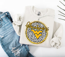 Load image into Gallery viewer, Grey Leopard Circle Team Mascot DROPDOWN TRANSFER CAP