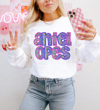 Load image into Gallery viewer, Pink And Purple Glam Mascot Dropdown TRANSFER CAP