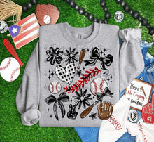Load image into Gallery viewer, Play Ball Baseball Collage DROPDOWN TRANSFER BIA