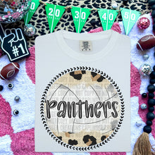 Load image into Gallery viewer, Leopard Volleyball Background Mascot Dropdown TRANSFER CAP FEB