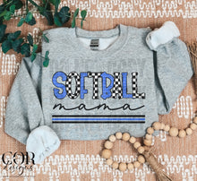 Load image into Gallery viewer, Softball Mama Checkered Color Dropdown TRANSFER FEB COR