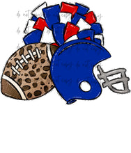 Load image into Gallery viewer, Football Pom Helmet (Add Name) Customized DTF TRANSFER